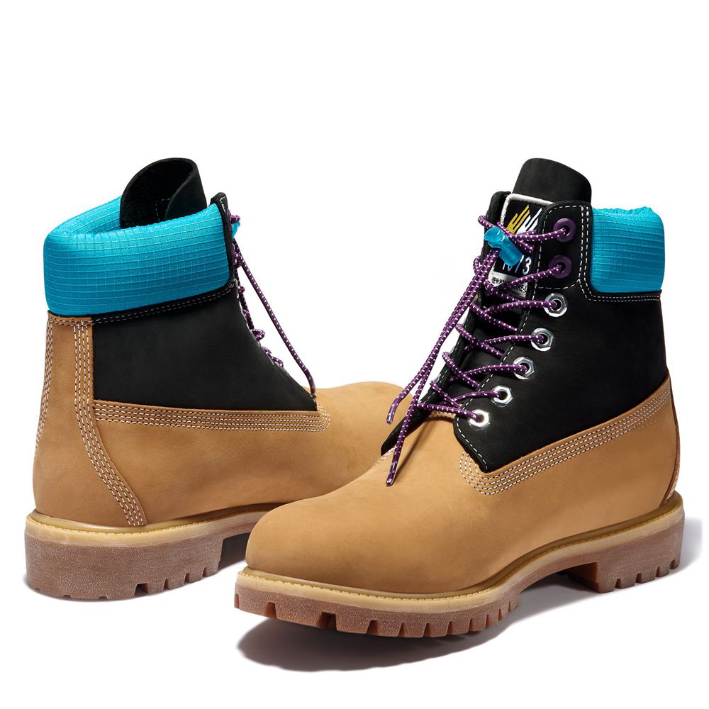 Timberland 6-Inch Μποτακια Ανδρικα Καφε/Μαυρα - Premium Waterproof - Greece 8069521-MP